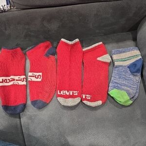 Levi's Red and Blue Casual Socks Set